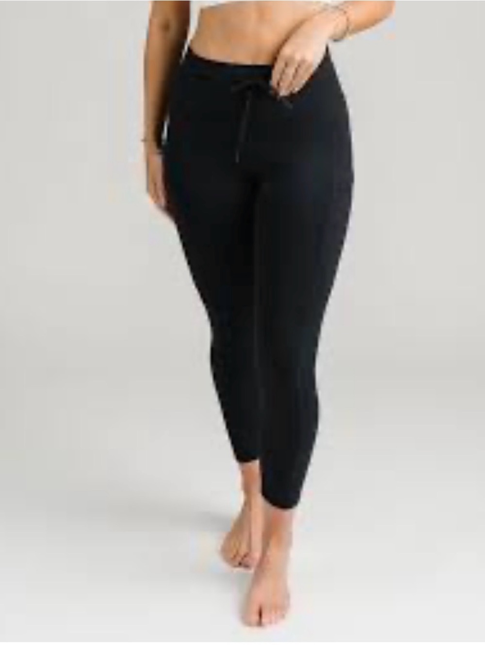 Zyia Black Luxe Drawsting 7/8 24” (Size 14-16)